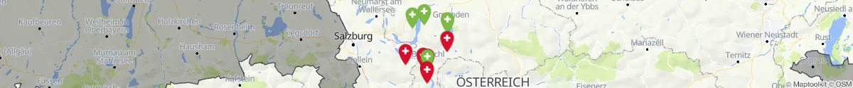 Kartenansicht für Apotheken-Notdienste in der Nähe von Gosau (Gmunden, Oberösterreich)